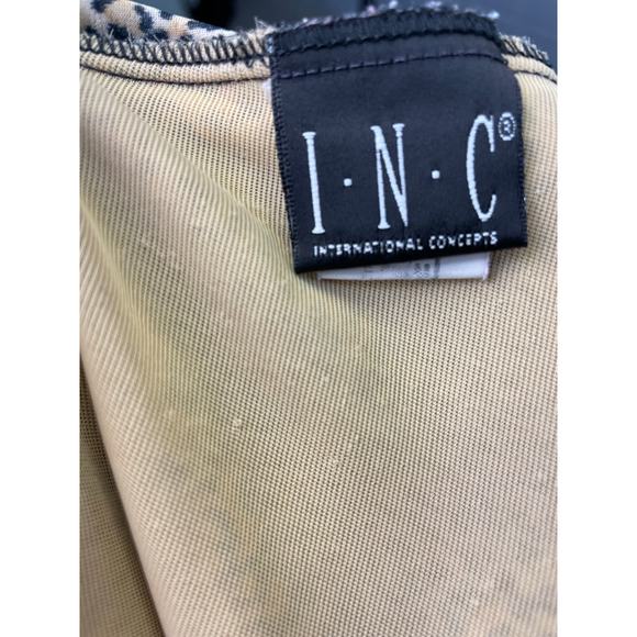 Vintage 1990s Leopard Print Halter Lace Up Bust High Cut Ome Piece Swimsuit M/L - Picture 8 of 10